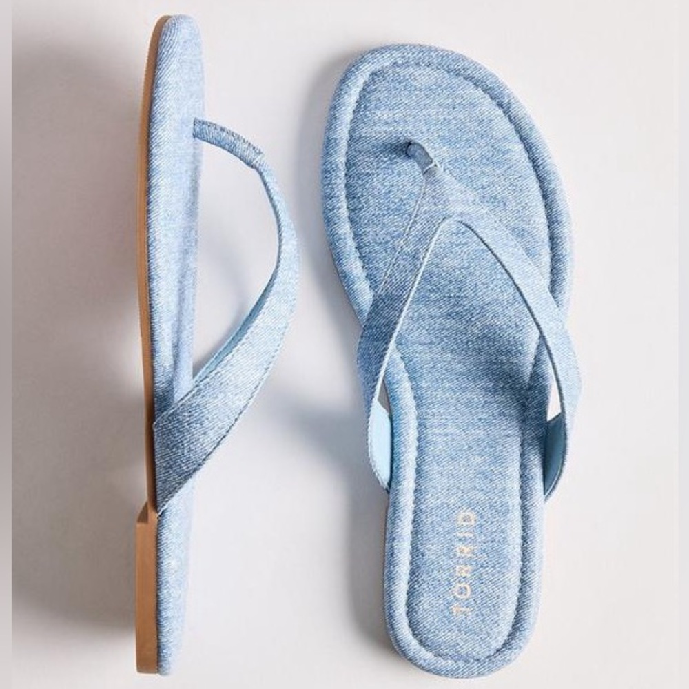 Torrid Denim Flip Flops